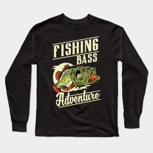 FISHING BASS ADVENTURE Long Sleeve T-Shirt